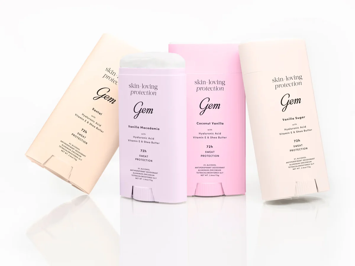 GEM clean deodorant range