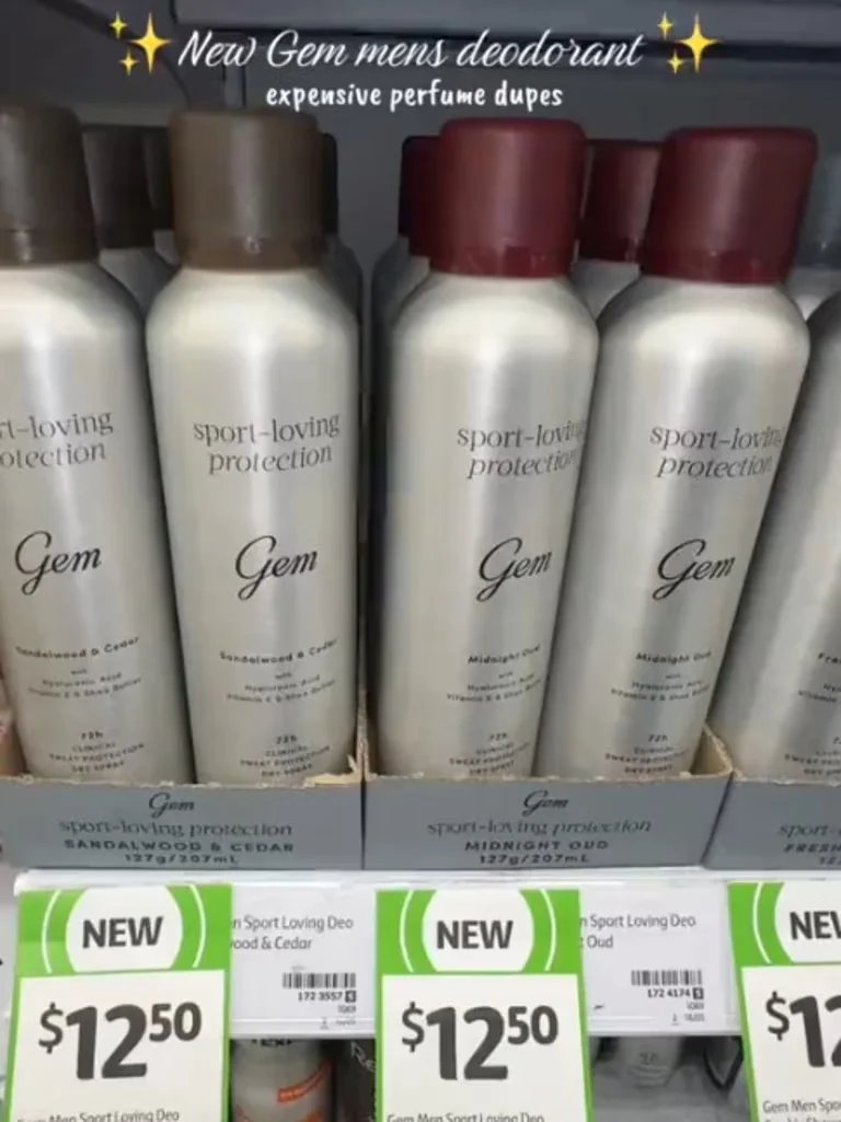 GEM products on a supermarket shelf in Australia