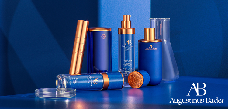 Augustinus Bader full range on cobalt blue