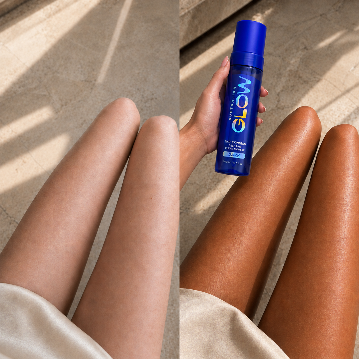 Australian Glow 1HR Express Self Tan Mousse, Glow's #1 express tan pick for Australia 2026