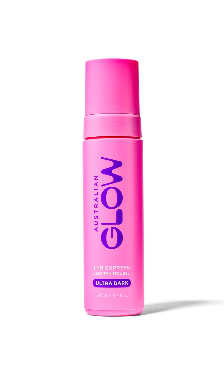 Australian Glow 1HR Express Self Tan Mousse Ultra Dark, 200ml bottle