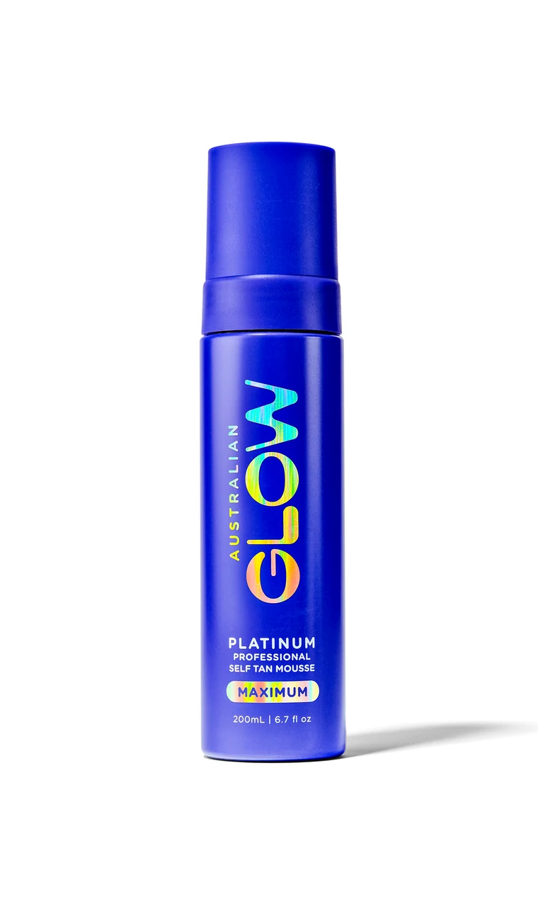 Australian Glow Platinum Professional Self Tan Mousse Maximum, 200ml bottle