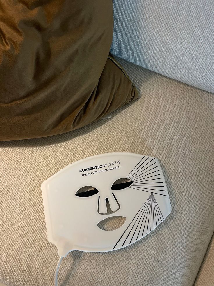 CurrentBody Skin LED Mask side profile, flexible silicone shaped to the face