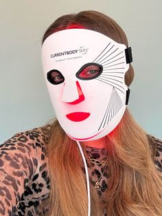 CurrentBody Skin LED Mask in use, wearable comfort during nightly routine