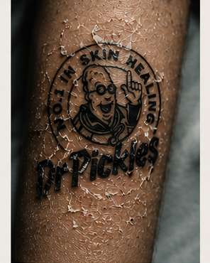 Healing day 07, same tattoo, end of week one