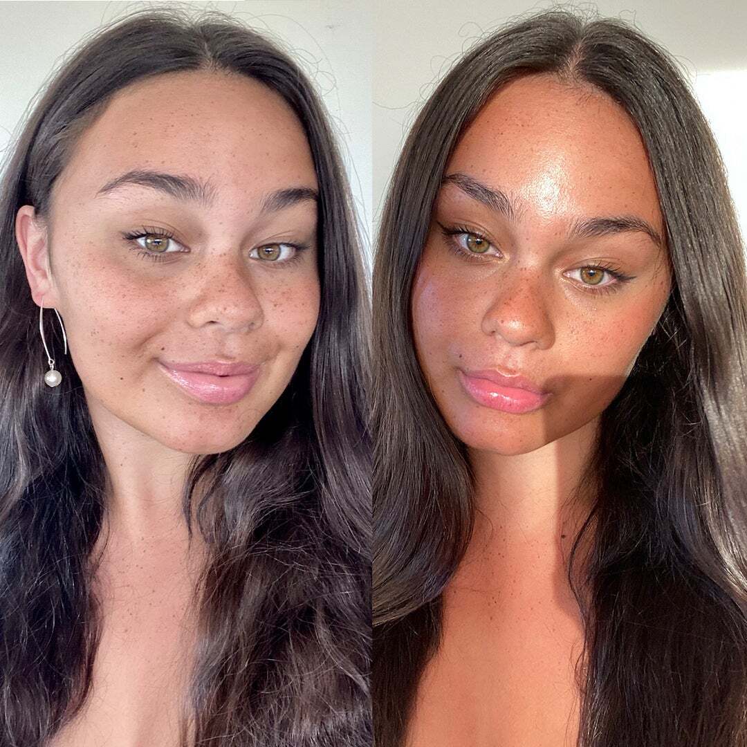 Eco Tan editorial, organic self-tan in low light