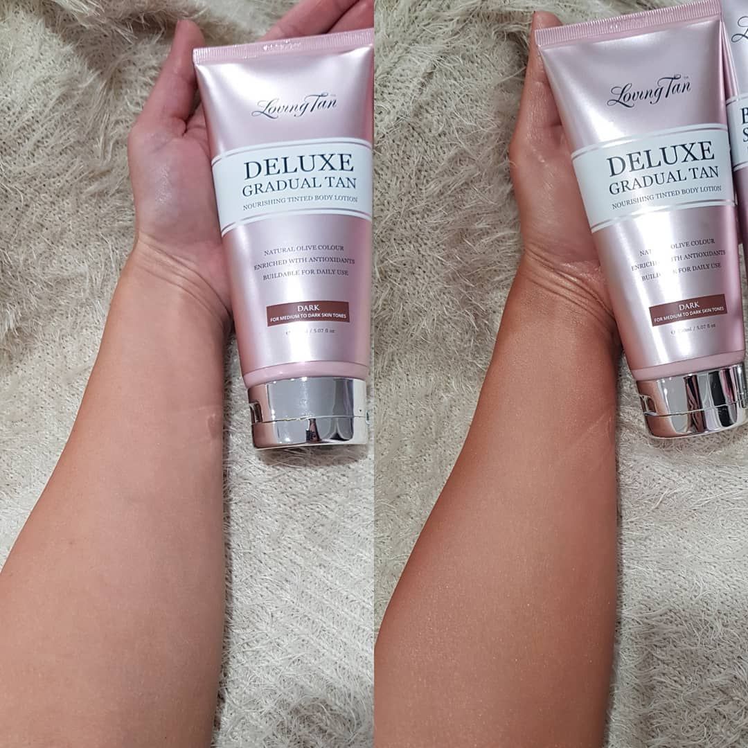 Loving Tan Deluxe Bronzing Mousse on stone, premium self-tan still life