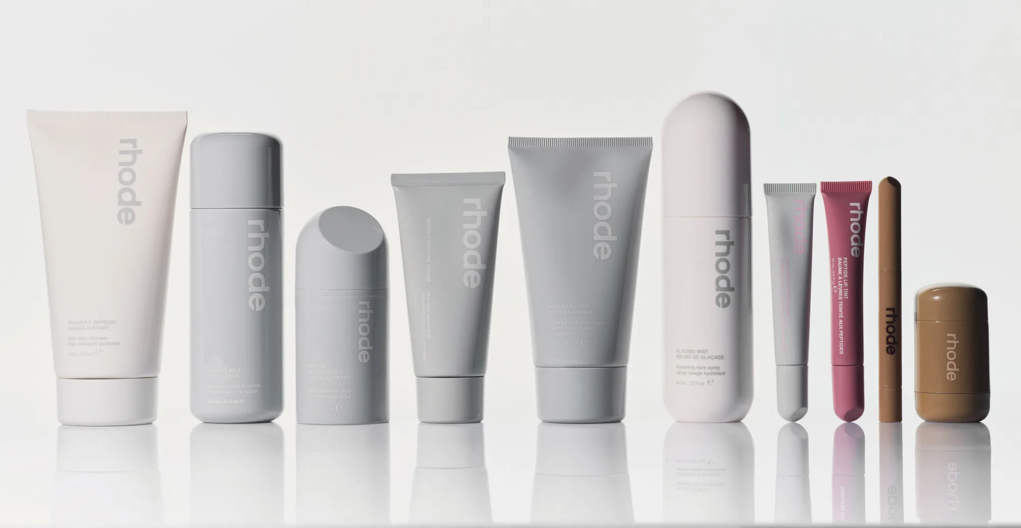 rhode full skincare and lip collection