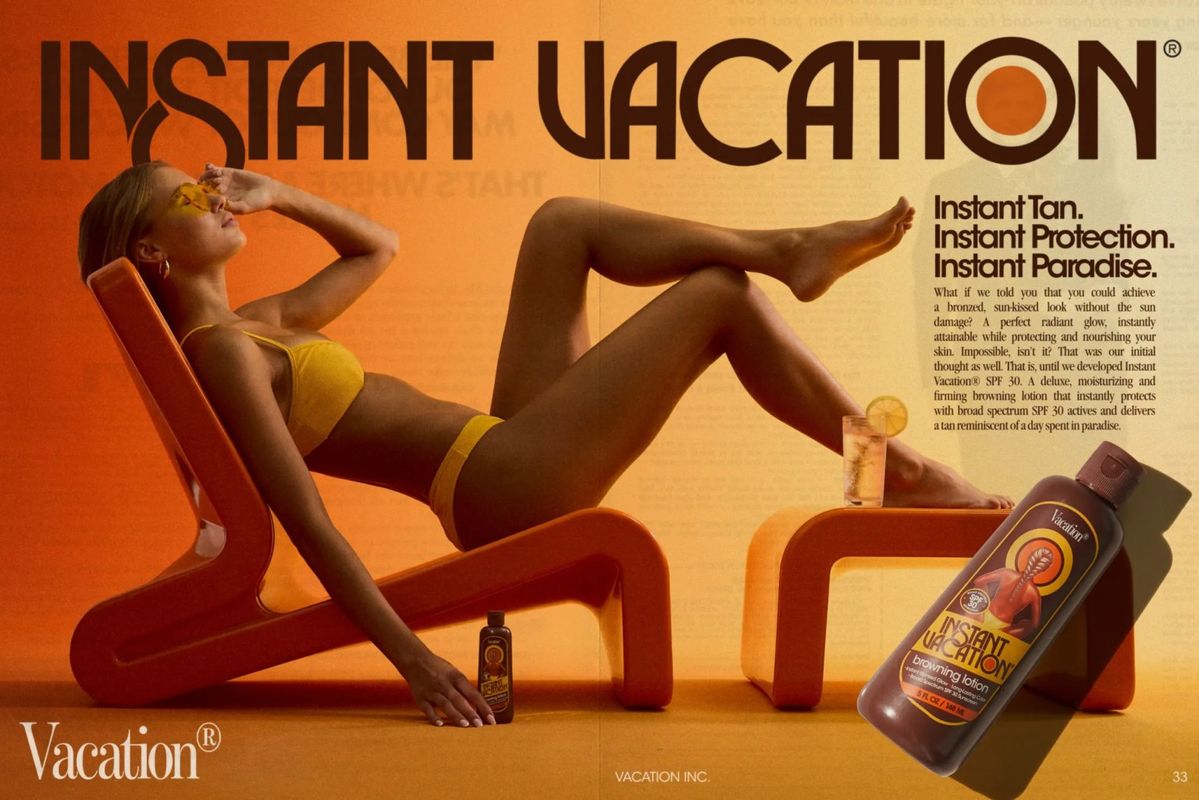 Vacation, tan editorial
