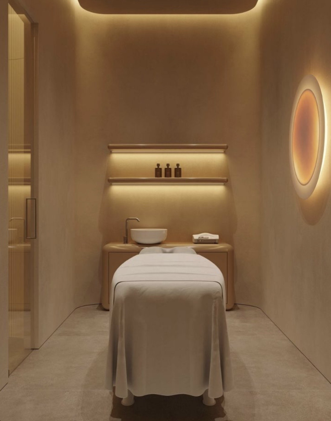 Skin clinic treatment room