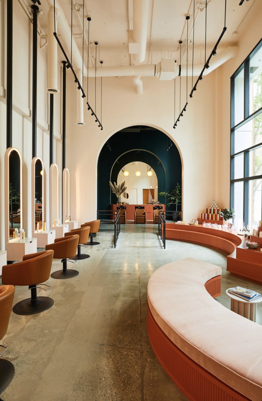 Hair salon interior