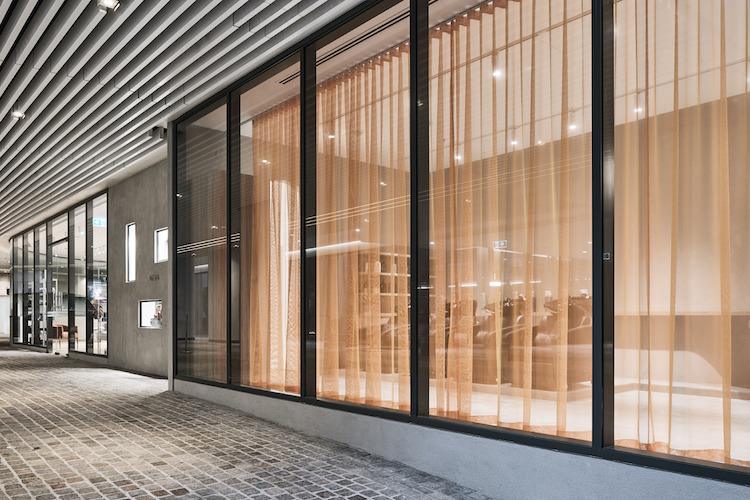 Koda Cutters, frontage with linen curtains