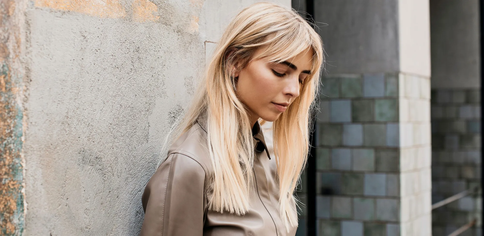 Rokk Ebony campaign blonde editorial